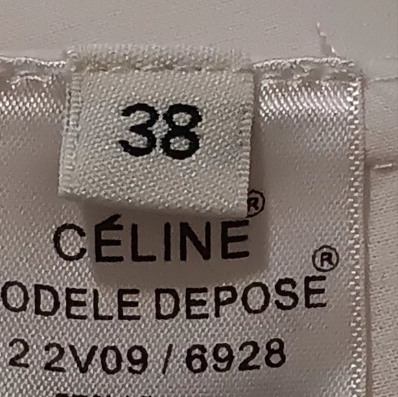 CELINE Wrap Midi Skirt Strap Leathet Cream Sz38 A Line High-Waisted Women - Picture 7 of 13